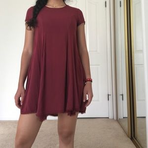 Maroon Urban Outfitters Sundress